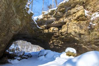 Rock Formations In Iowa State Park