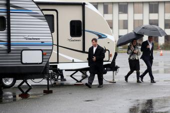 FEMA trailers in Oakland California