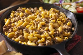 Cheesy Hamburger and Macaroni Dinner
