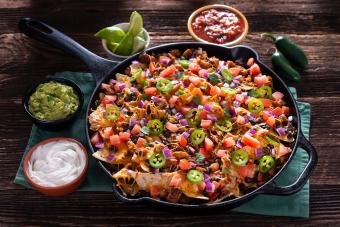 Loaded Campfire Chicken Nachos