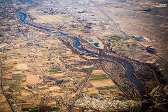 Aerial View of Rio Grande Valley