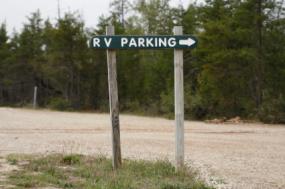 RV Parking Sign