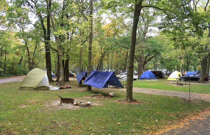Public campground, Marblehead, Ohio