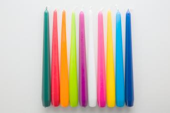 Colorful new candles 