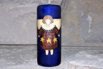 wallpaper craft pillar candle