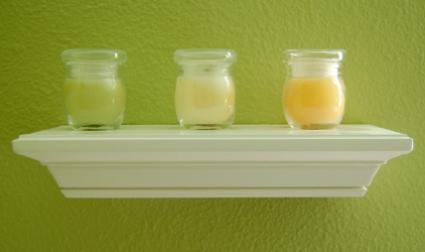 Three jar candles
