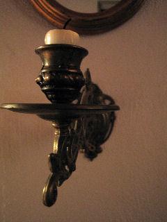 Candle sconces add drama