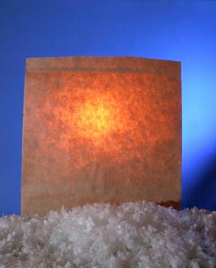 paper bag luminary
