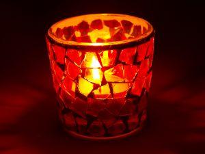Mosaic candles make an attractive gift
