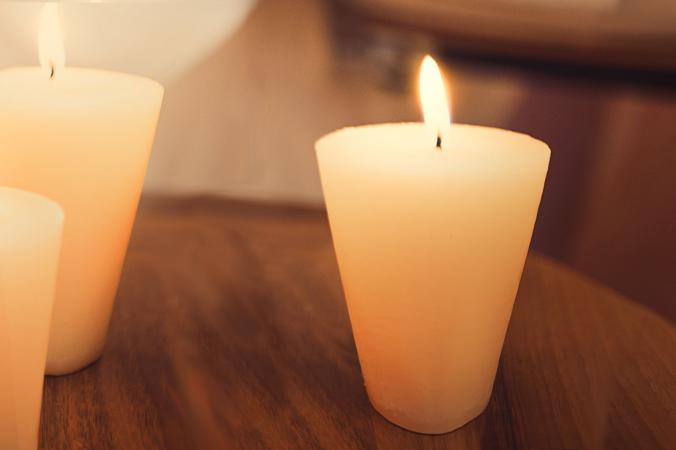 Sugar cone candles
