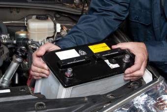 Car battery installation