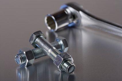 socket wrench and bolts