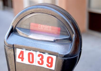 urban parking meter
