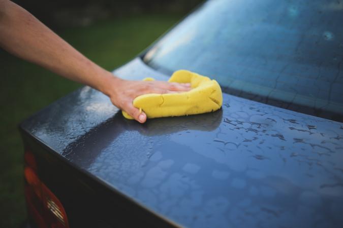 Cleaning car