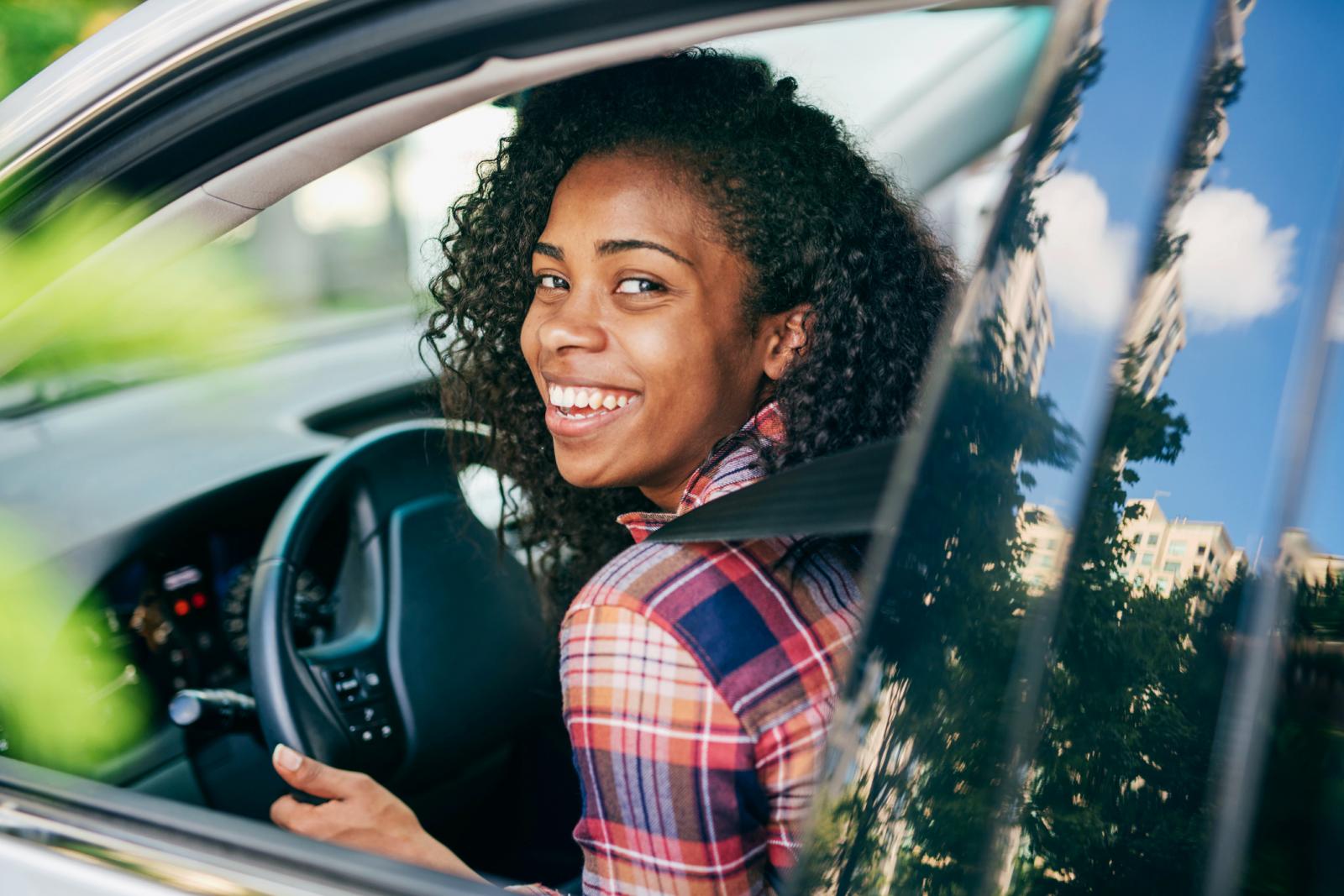 Woman driving