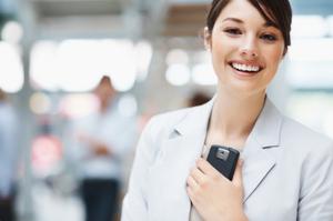 Girl with a cell phone