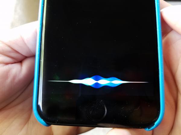Siri voice recognition wave