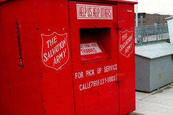 Salvation Army donation box in Newburyport