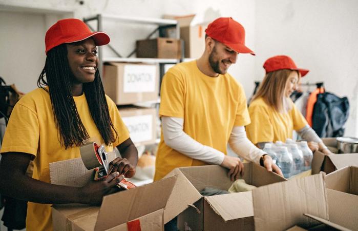 people working in charitable foundation