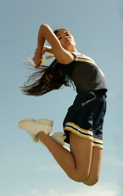 Hip hop cheerleader