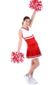 Real cheerleaders abound!