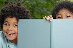 boys with book