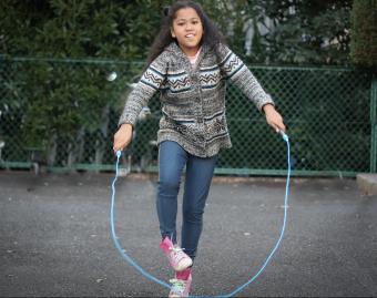 girl jumping rope