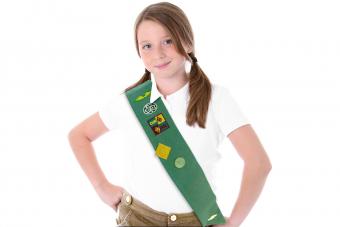 Girl Scout in uniform