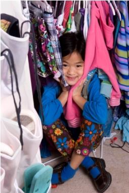 girl in closet