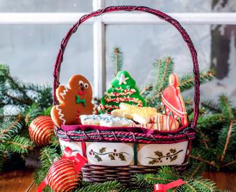 Sweet Christmas Cookie Gift Basket