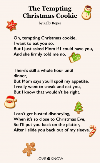 poems about christmas cookies