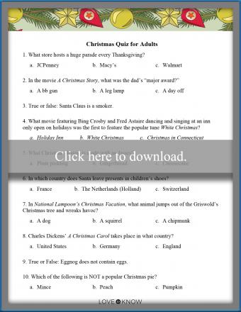 free printable christmas quizzes for all ages lovetoknow