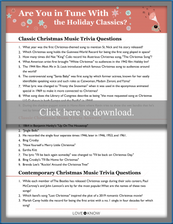 Classic Christmas Music Trivia Questions