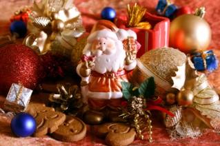Image of Christmas ornaments, cookies and other decorations