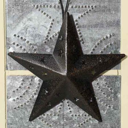 Black Rustic Tin Barn Star at Factory Direct Craft
