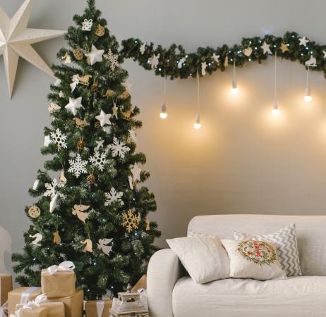 Christmas tree and decorations