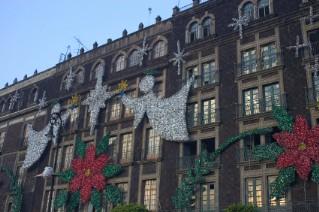 Christmas decorations in Mexico City