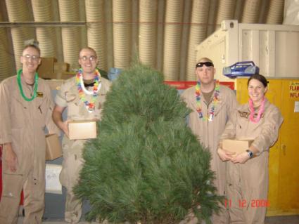 soldiers with tree