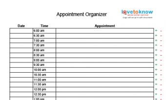 appointment organizer