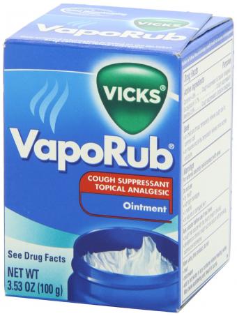 Vicks VapoRub Cough Suppressant Chest Rub Ointment, Original, 3.53 oz