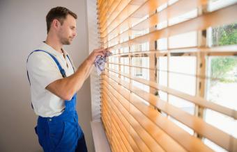 cleaning wooden blinds 