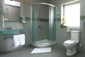 clean bathroom with shower