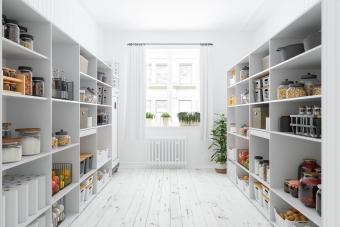 Storage Room With Organised Pantry Items