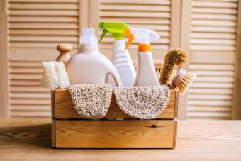 Cleaning eco set for different surfaces in home