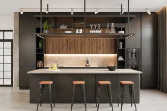 Modern office space kitchen interior