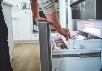 Putting shoes in on sale freezer