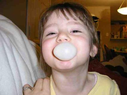 remove bubble gum