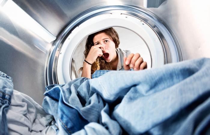 smelling washing machine