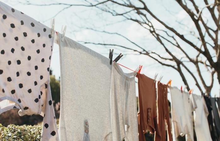 Air drying clothes