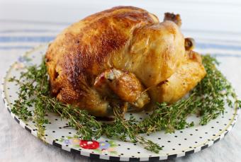 Pollo cocinado en olla express